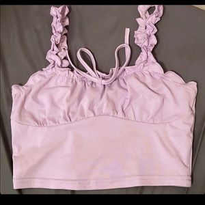 Purple crop top